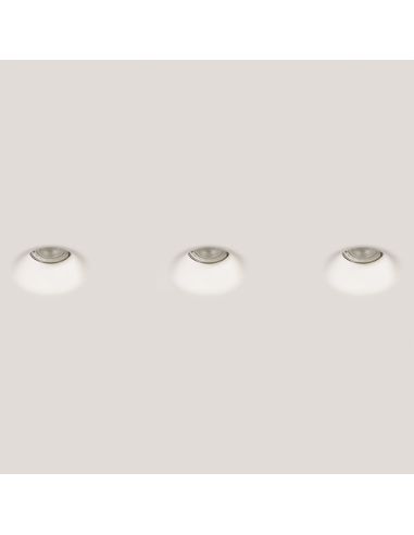 Downlight LED encastré rond Gamma 8W Gu10 IP20 blanc