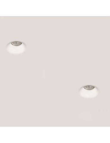 Downlight LED encastré rond Gamma 8W Gu10 IP20 blanc