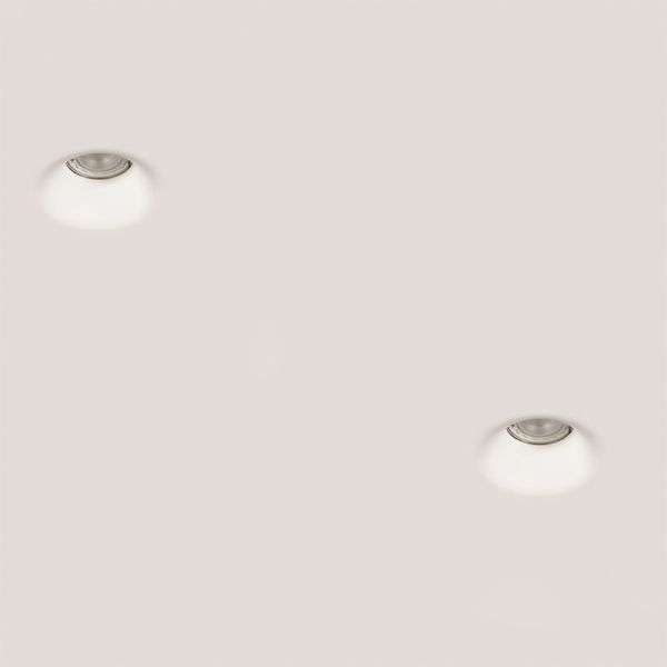 Downlight LED encastré rond Gamma 8W Gu10 IP20 blanc