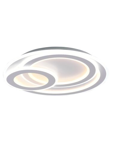 Plafón de techo LED redondo Mita blanco | LeonLeds