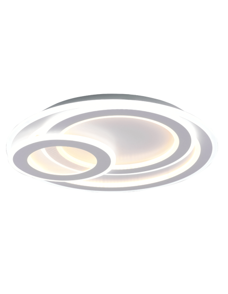 Plafón de techo LED redondo Mita blanco | LeonLeds