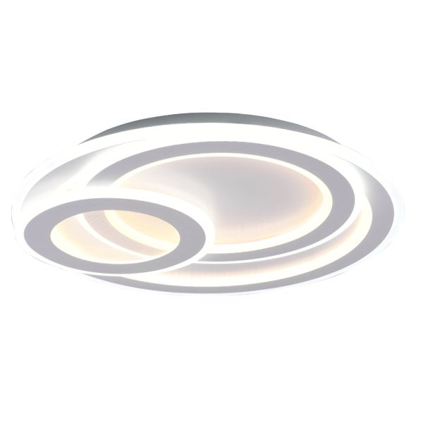 Plafonnier LED rond Mita blanc | leonleds