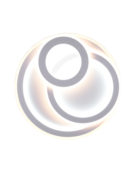 Plafonnier LED rond Mita dimmable blanc | leonleds