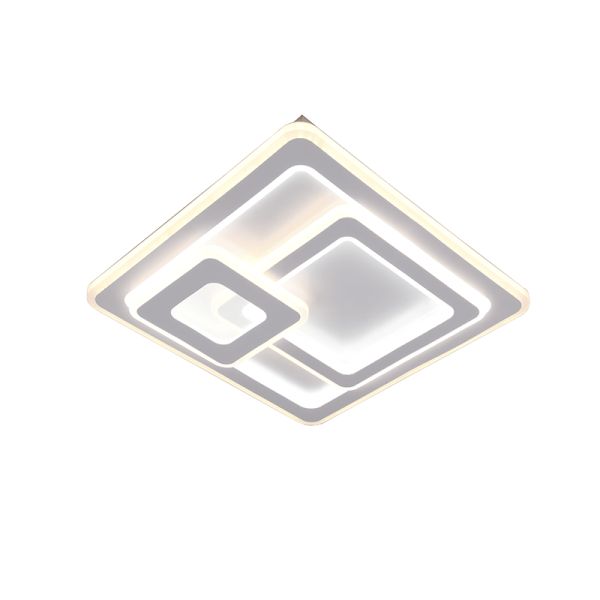 Plafonnier LED carré Mita blanc | leonleds