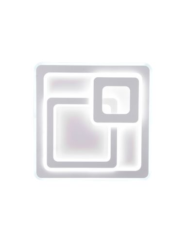Plafón de techo LED cuadrado Mita blanco regulable| LeonLeds