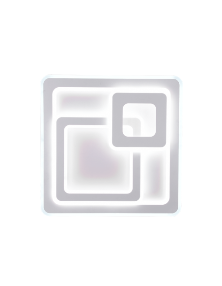 Plafonnier LED carré Mita blanc dimmable | leonleds