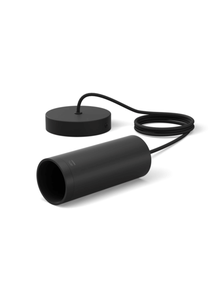 Bombilla cable colgante negro mate Lightguide Philips Hue | LeonLeds