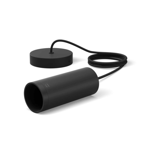 Bombilla cable colgante negro mate Lightguide Philips Hue | LeonLeds