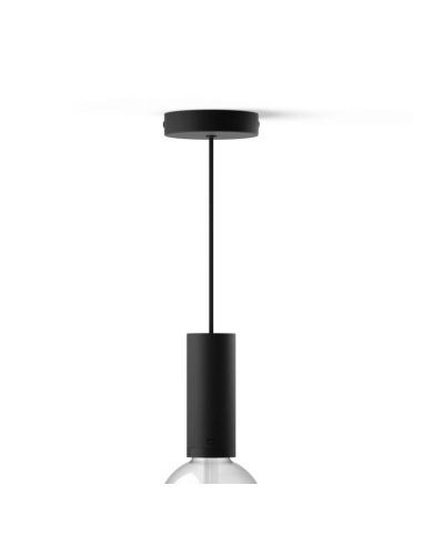 Bombilla cable colgante negro mate Lightguide Philips Hue con una bombilla| LeonLeds