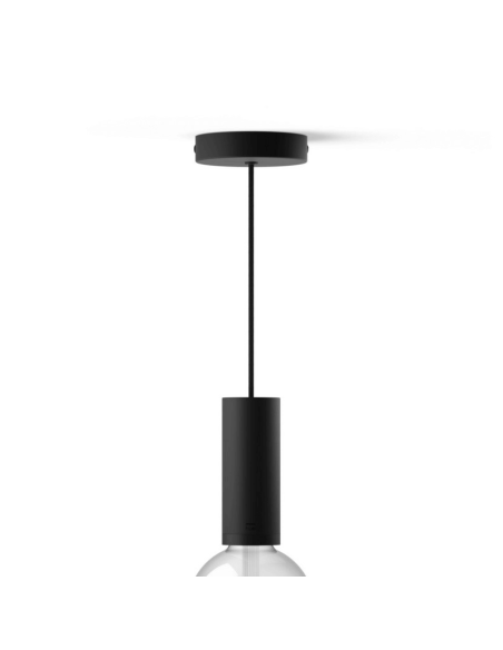 Bombilla cable colgante negro mate Lightguide Philips Hue con una bombilla| LeonLeds