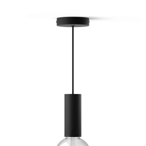 Bombilla cable colgante negro mate Lightguide Philips Hue con una bombilla| LeonLeds