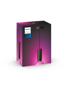 Bombilla cable colgante negro mate Lightguide Philips Hue | LeonLeds 2