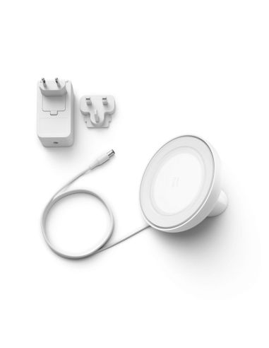 Lámpara de sobremesa LED inteligente Bloom blanco contenido producto | LeonLeds