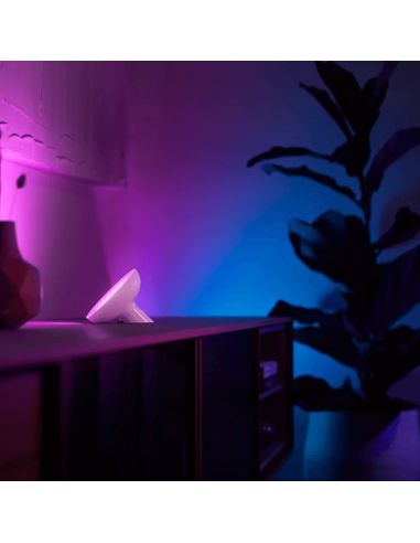 Lámpara de sobremesa LED inteligente Bloom blanco foto ambiente luz colores| LeonLeds