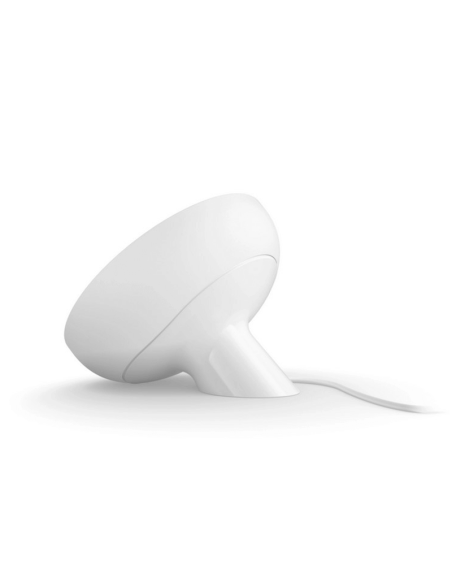 Lámpara de sobremesa LED inteligente Bloom blanco detalle producto | LeonLeds