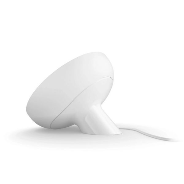 Lámpara de sobremesa LED inteligente Bloom blanco detalle producto | LeonLeds