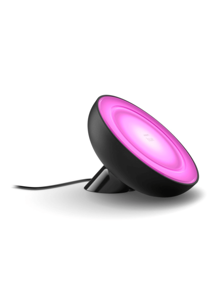 Lampe de table LED intelligente Bloom noire | leonleds