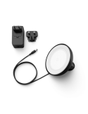 Lámpara de sobremesa LED inteligente Bloom negro detalle producto | LeonLeds