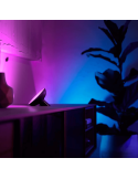 Lámpara de sobremesa LED inteligente Bloom negro foto ambiente luz colores| LeonLeds