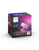 Lámpara de sobremesa LED inteligente Iris blanco caja producto | LeonLeds