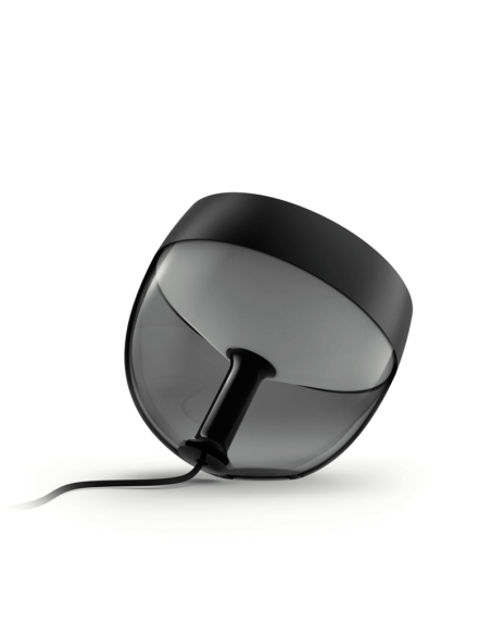 Lámpara de sobremesa LED inteligente Iris negro detalle producto | LeonLeds