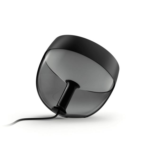 Lámpara de sobremesa LED inteligente Iris negro detalle producto | LeonLeds
