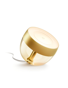 Lámpara de sobremesa LED inteligente Iris oro | LeonLeds