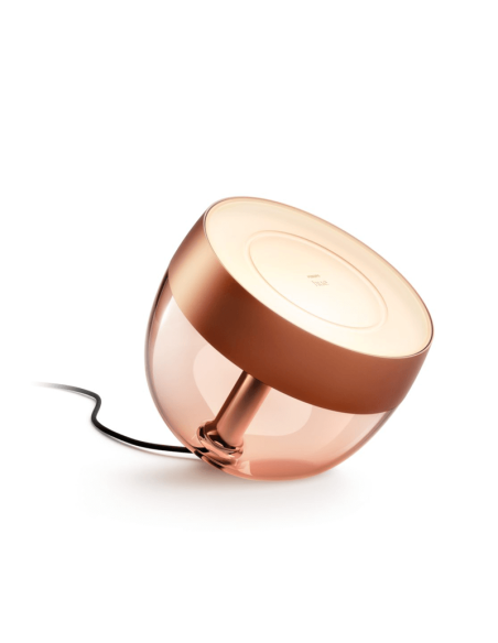 Lámpara de sobremesa LED inteligente Iris bronce | LeonLeds