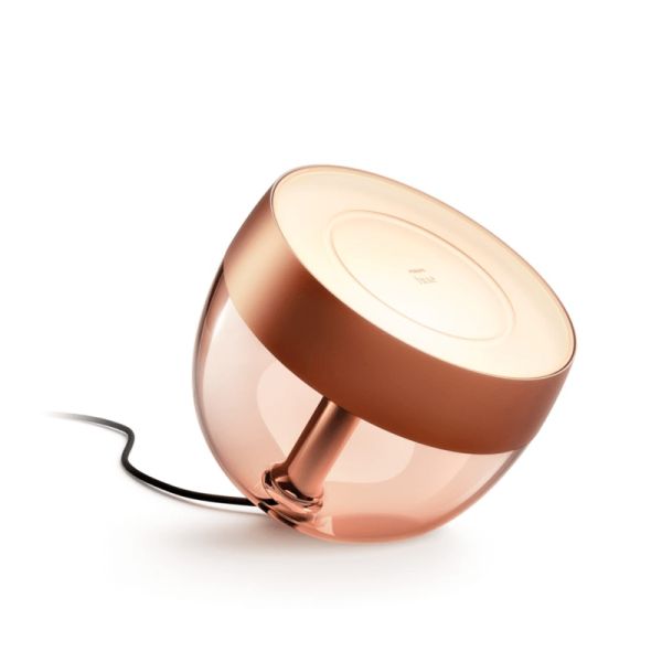 Lampe de table LED intelligente Iris bronze | leonleds