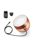 Lámpara de sobremesa LED inteligente Iris bronce contenido producto | LeonLeds