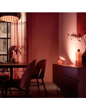 Lámpara de sobremesa LED inteligente Iris bronce foto ambiente luz colores| LeonLeds