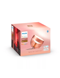 Lámpara de sobremesa LED inteligente Iris bronce caja producto | LeonLeds