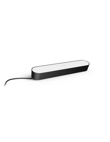 Barra de luz inteligente LED negro 8.1W Hue Play con Alimentador detalle producto| LeonLeds