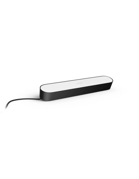 Barra de luz inteligente LED negro 8.1W Hue Play con Alimentador detalle producto| LeonLeds