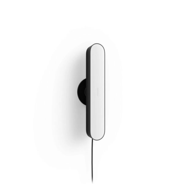 Barra de luz inteligente LED negro 8.1W Hue Play con Alimentador vista vertical| LeonLeds