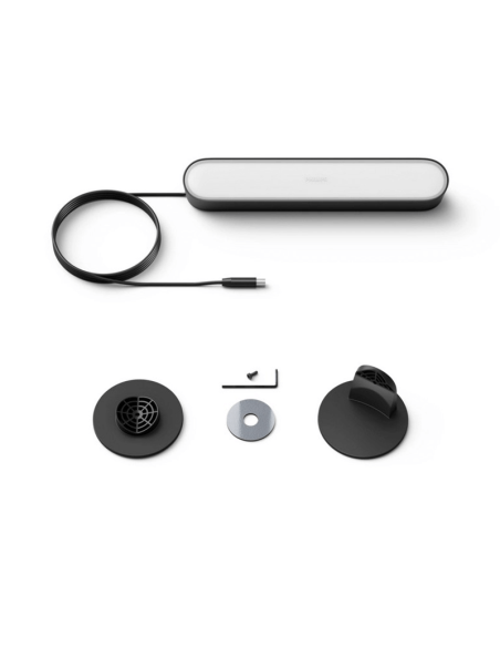 Barra de luz inteligente LED negro 6.6W Extensión para Kit Inicio Hue Play contenido producto| LeonLeds