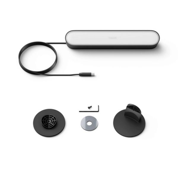 Extensão de barra de luz inteligente de LED preto 6,6 W para Hue Play Home Kit conteúdo do produto| leonleds
