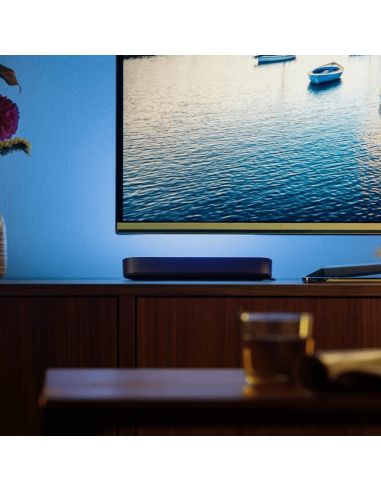 Extension de barre lumineuse intelligente LED noire 6.6W pour Hue Play Home Kit lumière froide allumée | leonleds