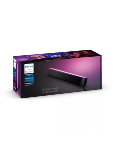 Barra de luz inteligente LED negro 6.6W Extensión para Kit Inicio Hue Play| LeonLeds 2