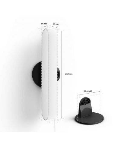 Barra de luz inteligente LED blanco 6.6W medidas producto| LeonLeds