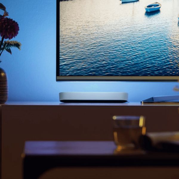 Barra de luz LED branca inteligente 6,6 W extensão para kit doméstico com luz fria ligada