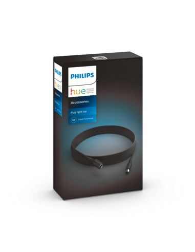 Alargador de cable Play extensión 5m negro Accesorio Philips Hue caja producto| LeonLeds