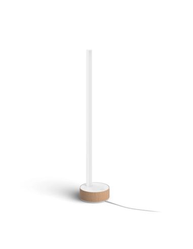 Lámpara de sobremesa LED Gradiente blanco vista detalle| LeonLeds