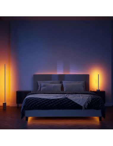 Lámpara de sobremesa LED Gradiente blanco foto de ambiente| LeonLeds