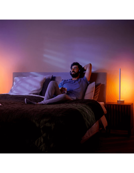 Candeeiro de mesa LED Gradiente branco luz quente | leonleds