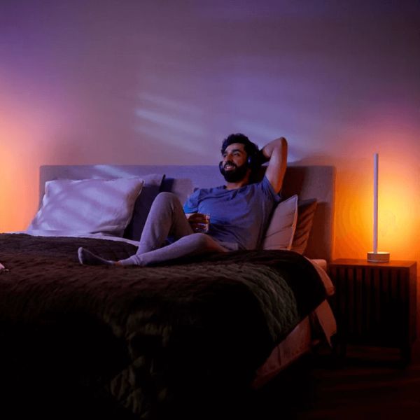 Lámpara de sobremesa LED Gradiente blanco luz cálida| LeonLeds