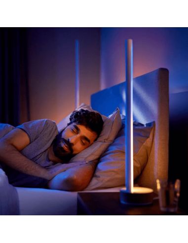 Lámpara de sobremesa LED Gradiente blanco luz apagada| LeonLeds