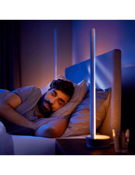Lámpara de sobremesa LED Gradiente blanco luz apagada| LeonLeds