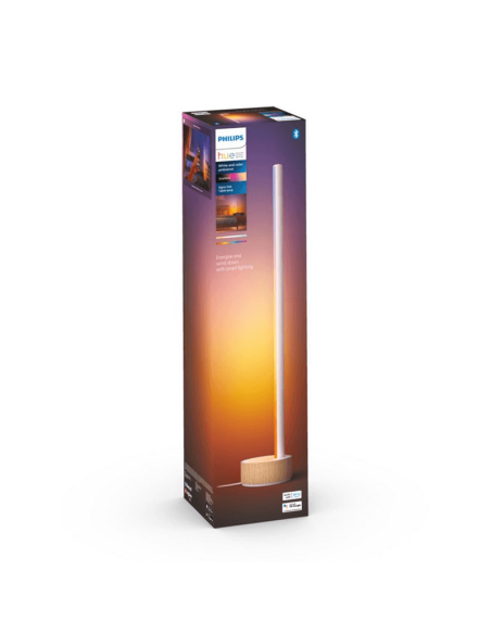Lámpara de sobremesa LED Gradiente blanco caja producto| LeonLeds