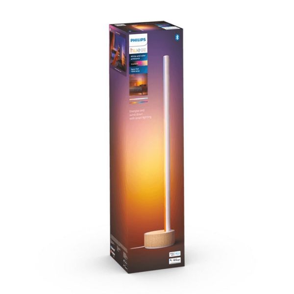 Lámpara de sobremesa LED Gradiente blanco caja producto| LeonLeds